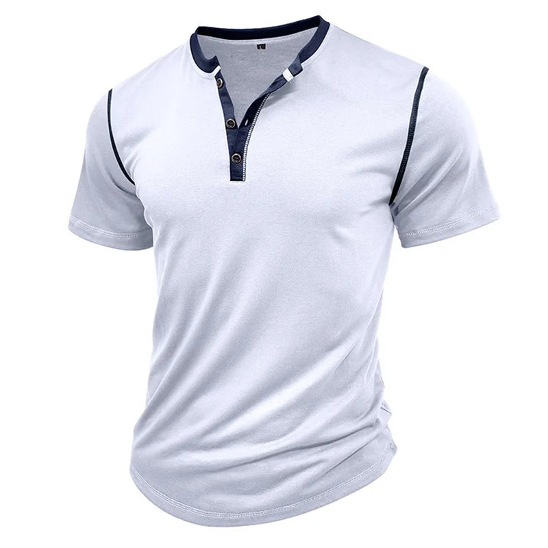 Men s Lightweight V-Neck T-Shirts Breathable  Fit Solid Color Short Sleeve Casual Tops Summer Fashion Tee Shirt