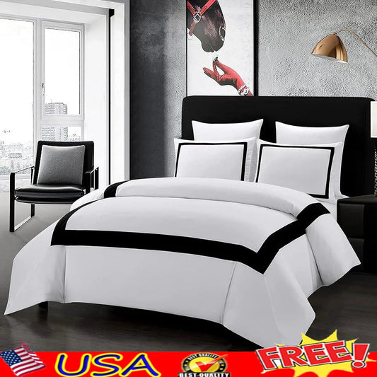 Microfiber Duvet Cover Set Queen Size 3Pcs Ultra Soft Breathable Bedding Collection with Zipper Closure and Pillow Shams