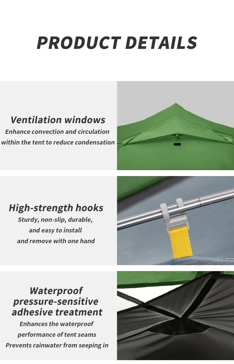 Naturehike Mongar 2 Person Backpacking Tent 210T Ultralight Travel Tent Waterproof Hiking Survival Outdoor Camping Tent