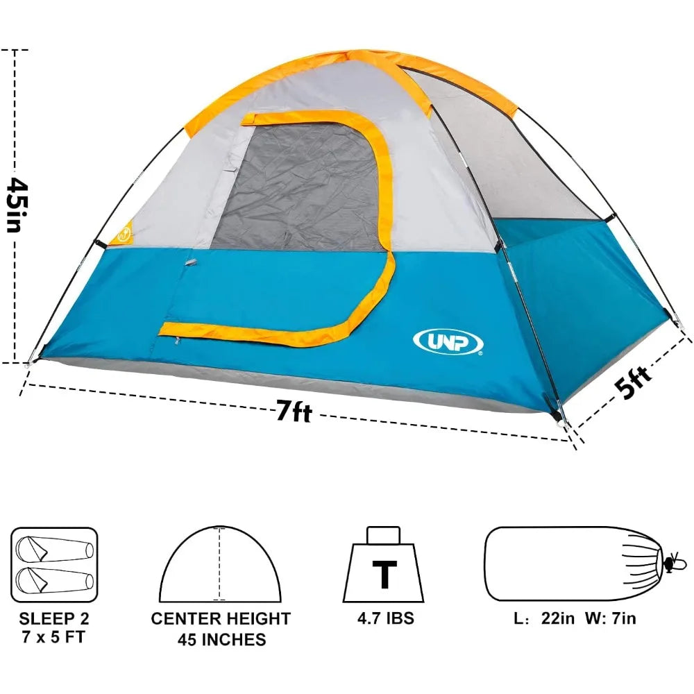Waterproof Windproof 2 4 Person Camping Tent Easy Setup Portable Dome with Rainfly
