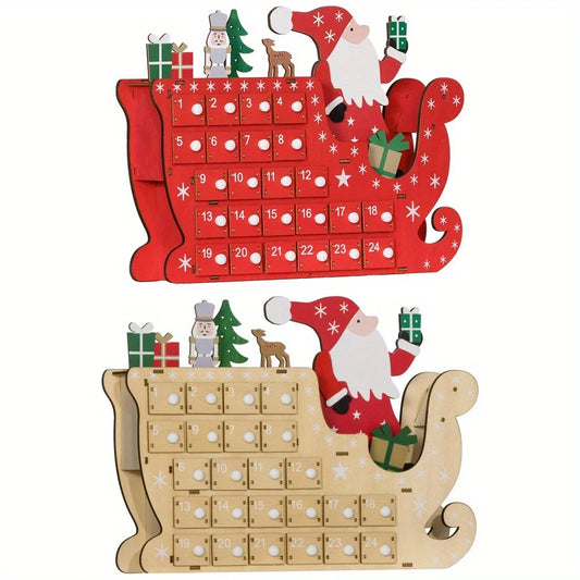 Christmas Advent calendar with 24 drawers, Christmas gifts