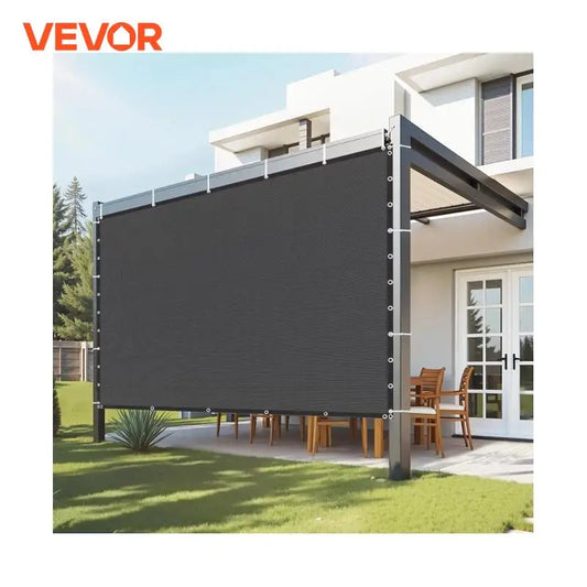 VEVOR 90% Sun Shade Cloth 10x10/12/20ft Pergola Shade Cover 140 GSM HDPE Canopy Privacy Screen for Outdoor Patio Garden Backyard