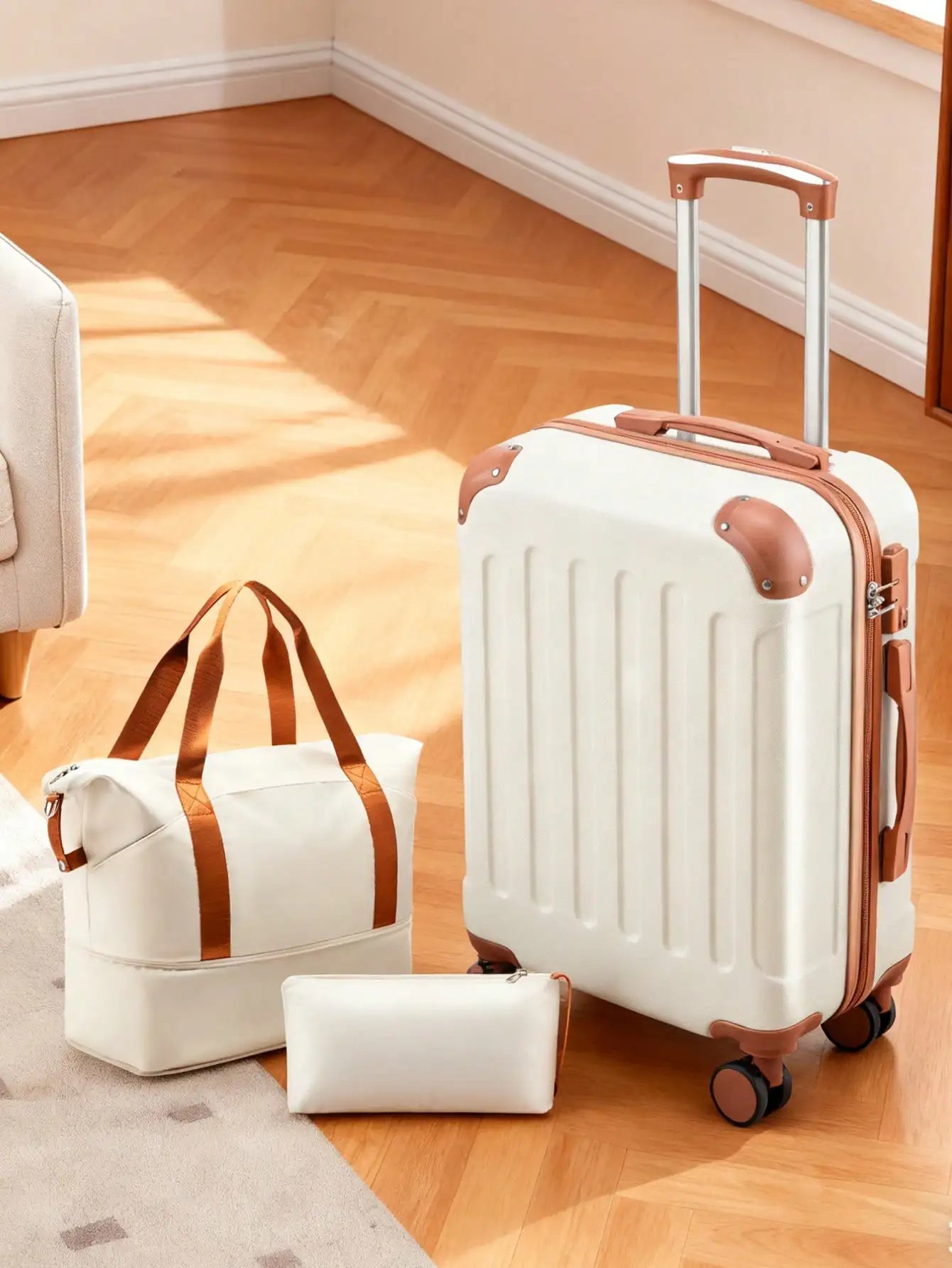 Luggage Sets 5 Piece,Hardside Suitcase With Wheels - Spinner Wheels, TSA Lock, Includes Toiletry Bag For Family Travel Luggage Case Trolley Suitcase Spinner Suitcase Travel Luggage nizer Travel Stuff