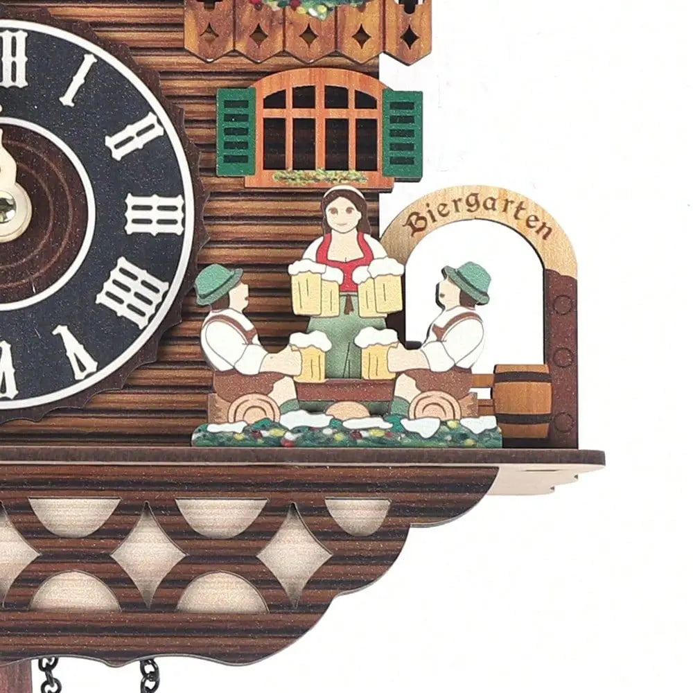 Creative Bird Cuckoo Quartz Wooden Swing Wall Clock Time Alarm Watch For Decor