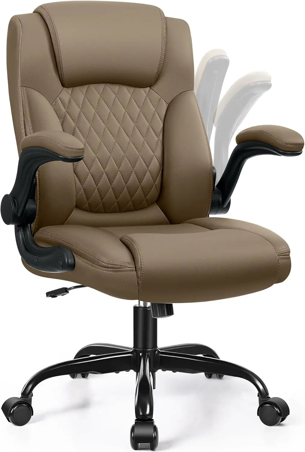 PU Leather Office Chair, Computer Desk Chairs, Ergonomic Back Support, 360 ° Swivel Free,Small Gaming Chair with Wheels