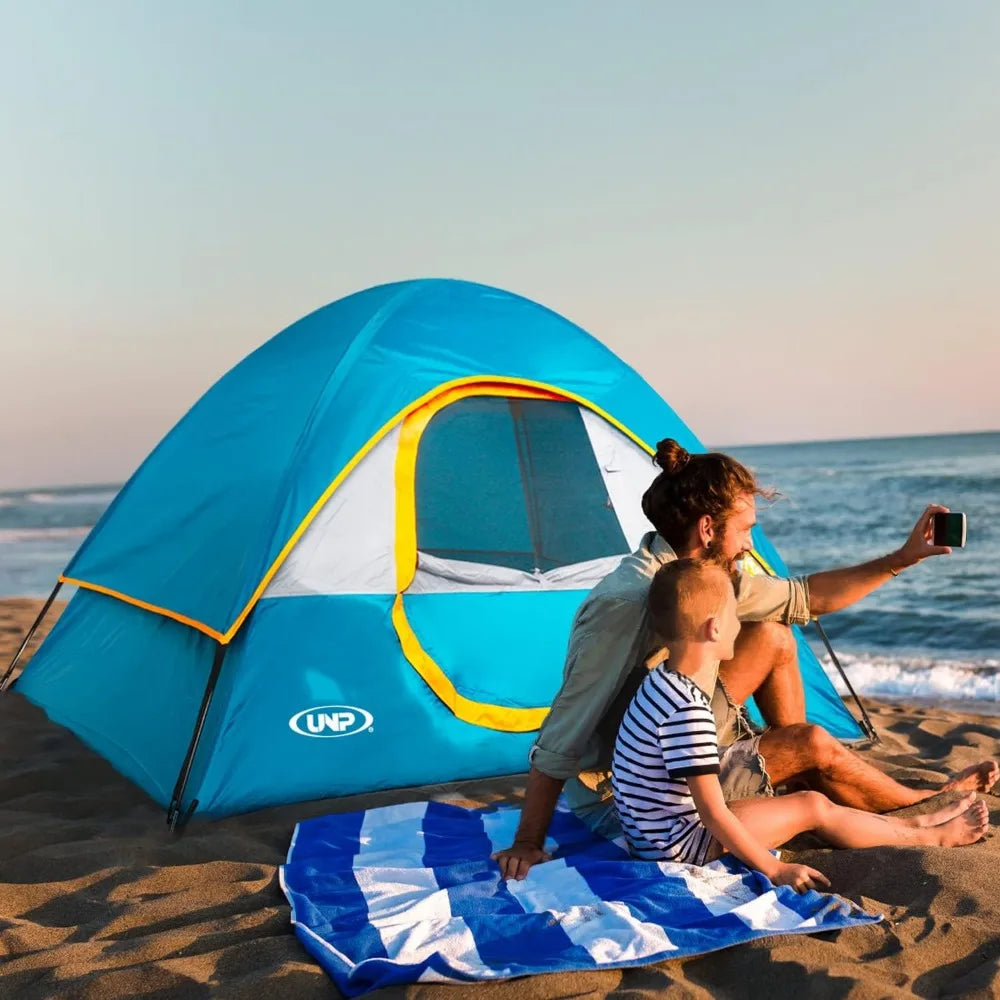 Waterproof Windproof 2 4 Person Camping Tent Easy Setup Portable Dome with Rainfly