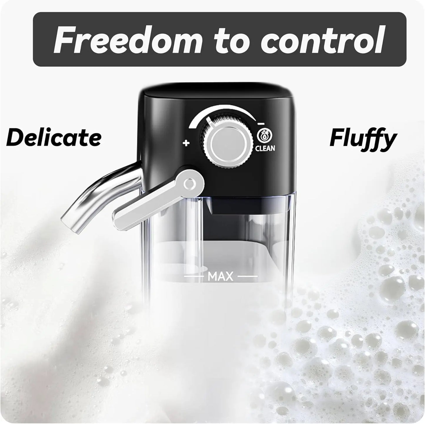 Aemojk Expresso and Cappuccino Coffee Machine, One-Touch Operation, Suitable Office Coffee Maker, with Automatic Milk Frother, 2