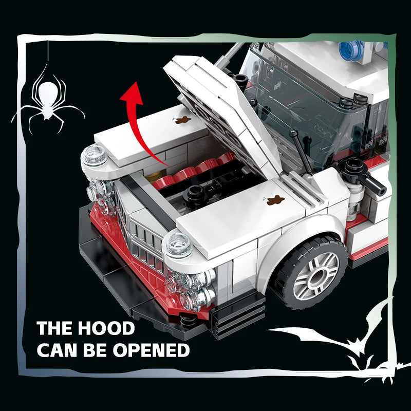 Creative Ghostbusters ECTO-1 Vehicle Technical Building Blocks Racing Car Model Car Assembly Bricks Toys for Kids Adult gifts