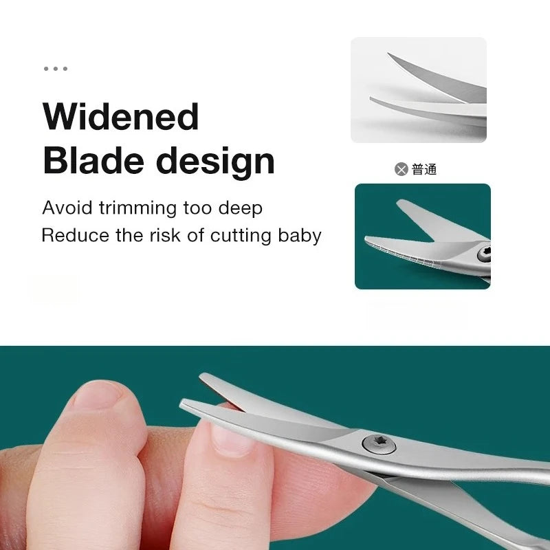 Baby Safety Nail Scissors  Nail Care Clippers Cutter Newborn Baby Convenient Daily Nail File Shell Shear Manicure Tool