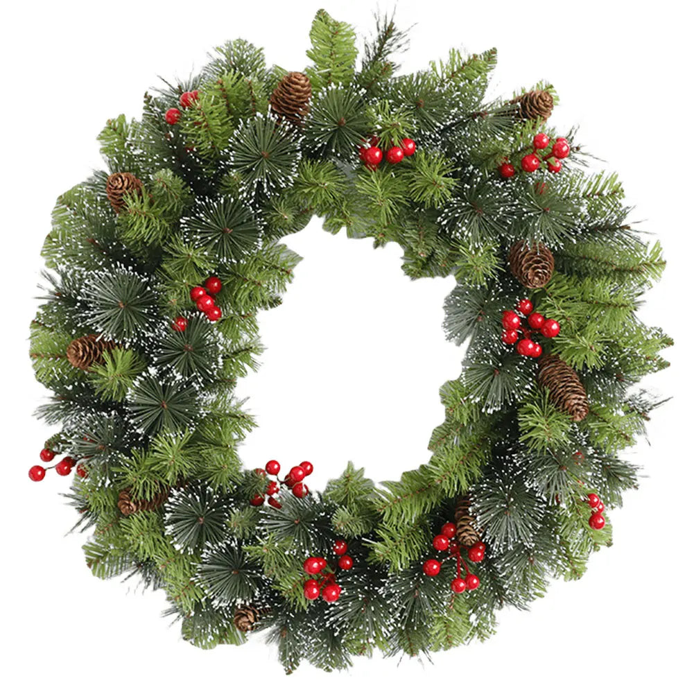 Christmas Hanging Garland Decorative Lighting Holiday Art Wreath Festival Theme Multifunctional Party New Year Decor Props