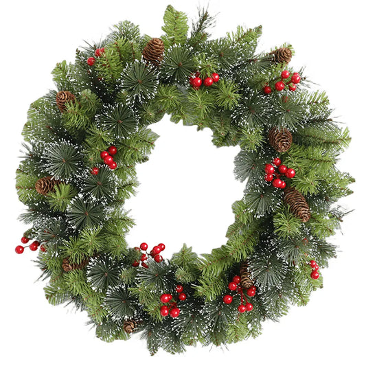 Christmas Hanging Garland Decorative Lighting Holiday Art Wreath Festival Theme Multifunctional Party New Year Decor Props