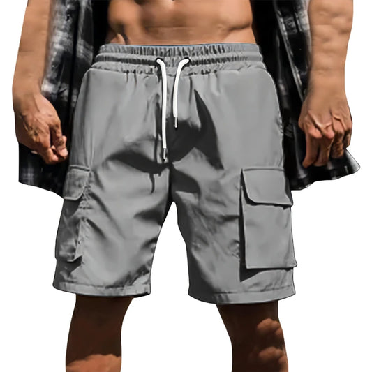 Men s Lightweight Quick Dry Athletic Shorts with Pockets and Adjustable Drawstring Waistband for Summer Outdoor Activities