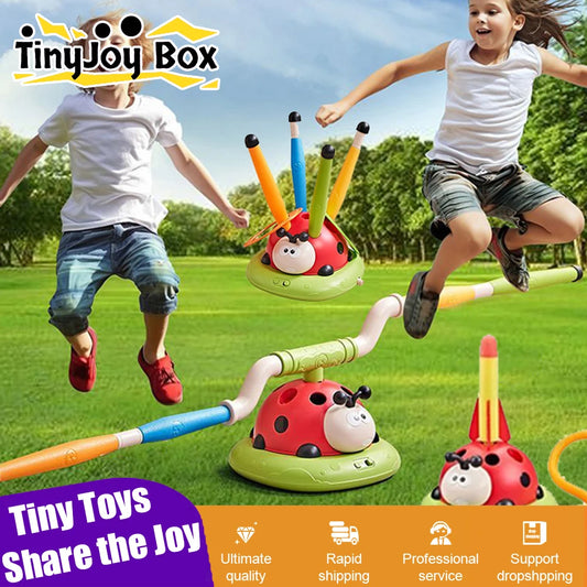 3-In-1 Kid Skipping Rope Machine Ferrule Game Adjustable Sport Machine Somatosensory Training Toy Indoor Outdoor Sport Equipment