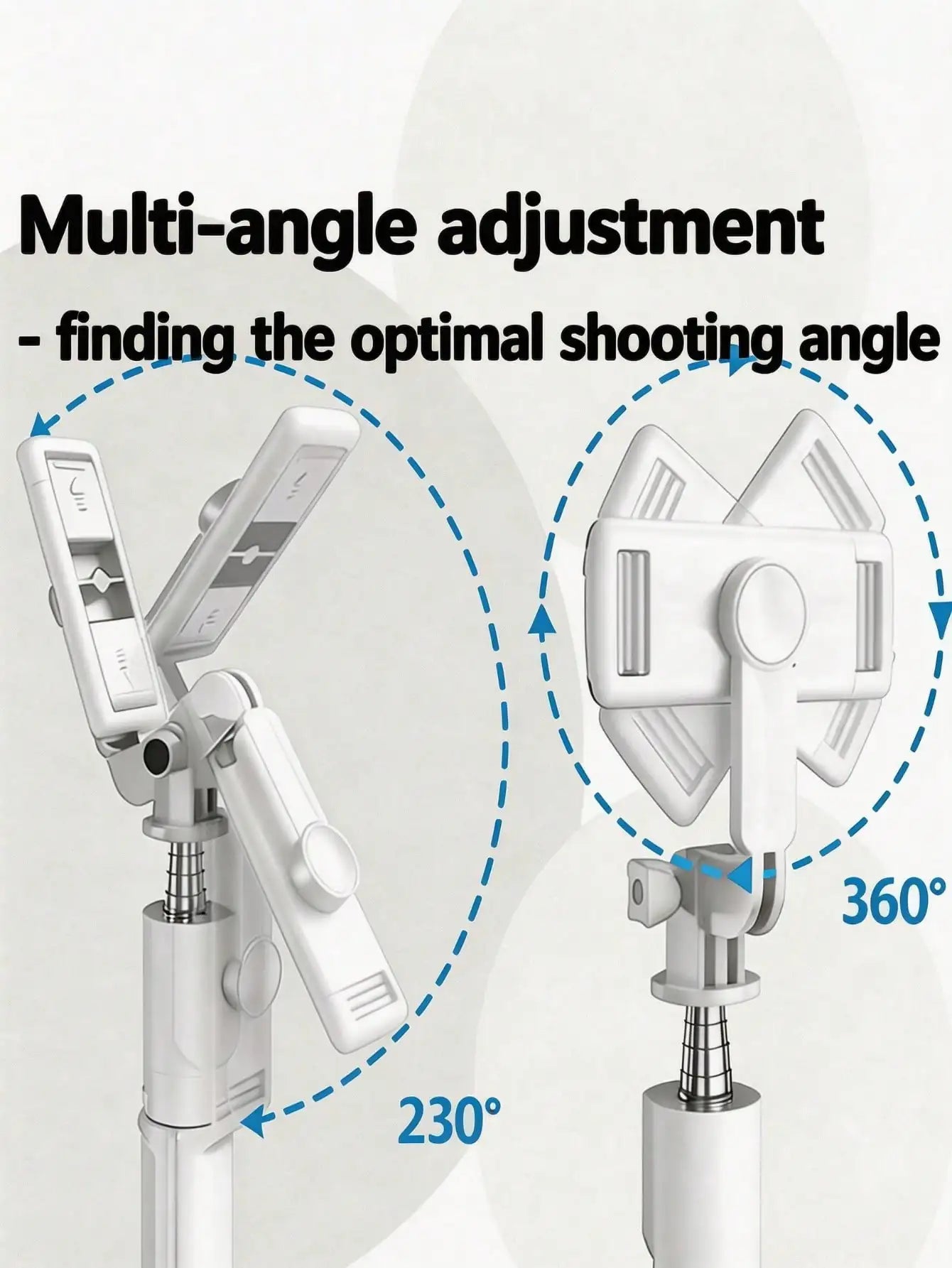 1pc White Cute Selfie Stick - Wireless Remote Control And Built-In Tripod, Remote Control, Phone Holder And Built-In Tripod(1PC)