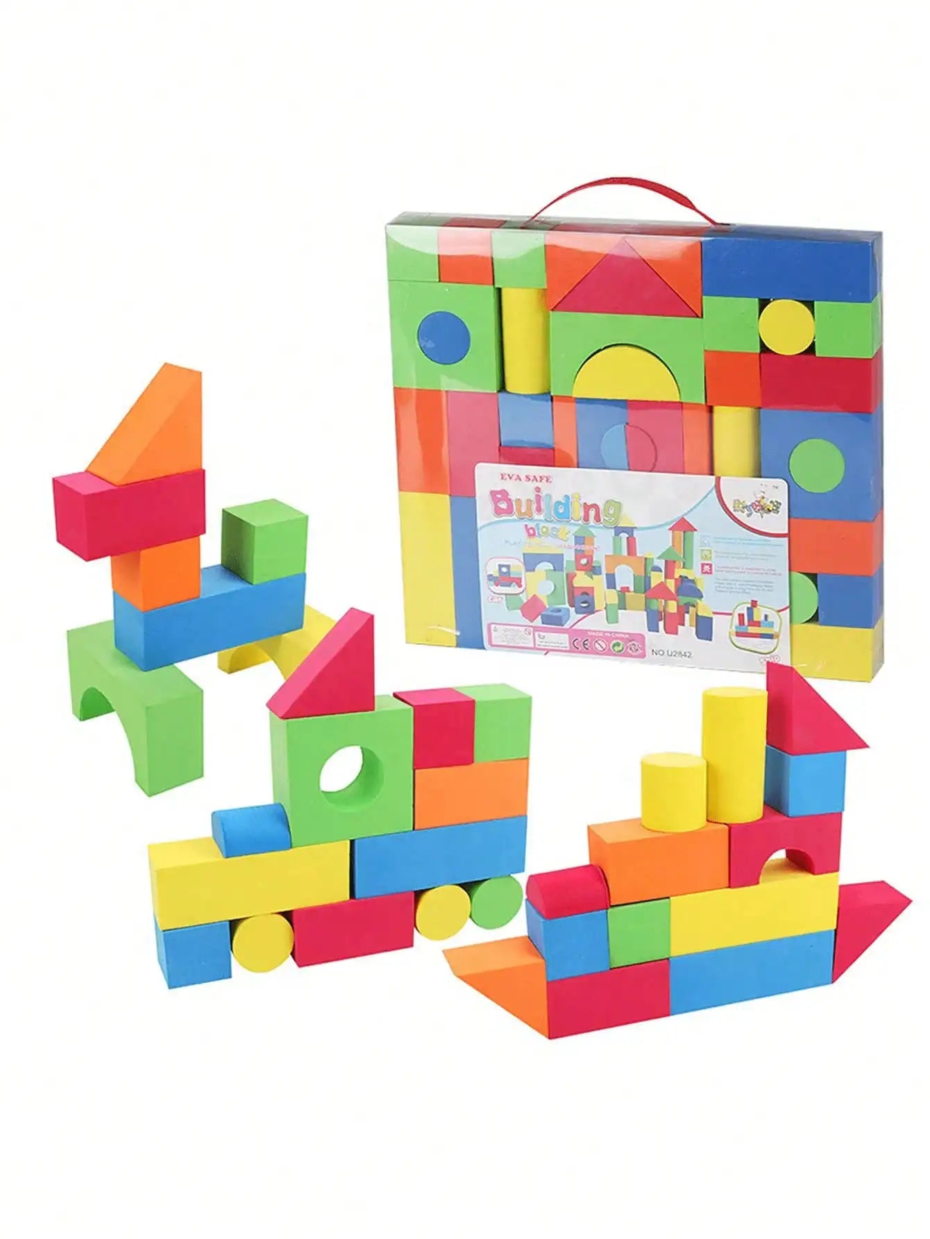 30/46pcs EVA Building Blocks Toys , Creative Educational Foam Construction Bricks Playset , Soft Stackable Blocks , STEM Toys For Boys/Girls , Random Colors ,  ,Christmas Toys For Girls ,Building Block ,Big Blocks For Kids To