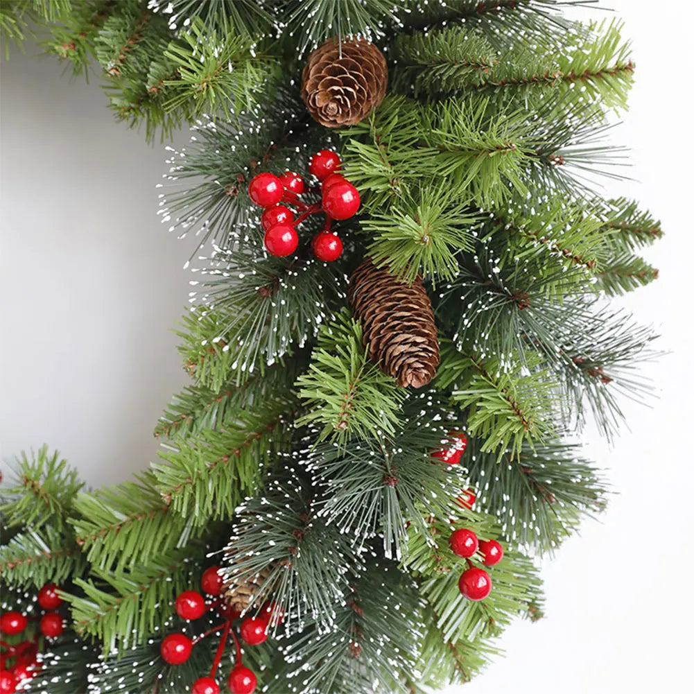Christmas Hanging Garland Decorative Lighting Holiday Art Wreath Festival Theme Multifunctional Party New Year Decor Props