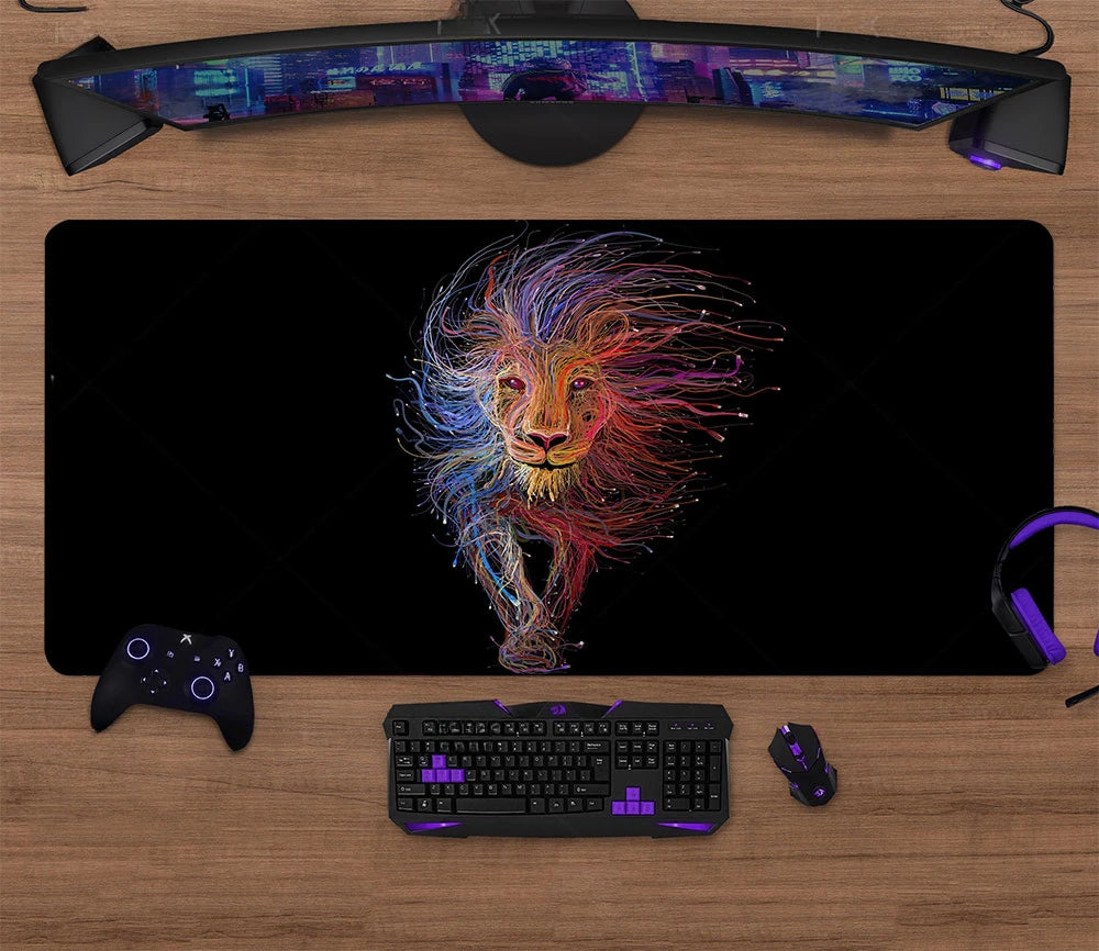 Gothic Wonders Desk Mat, 800X300 Cat City Mouse Pad, Big Gaming mouse pad xl, Cute Track Pad, Aesthetic Desk Pad, XL Deskmat