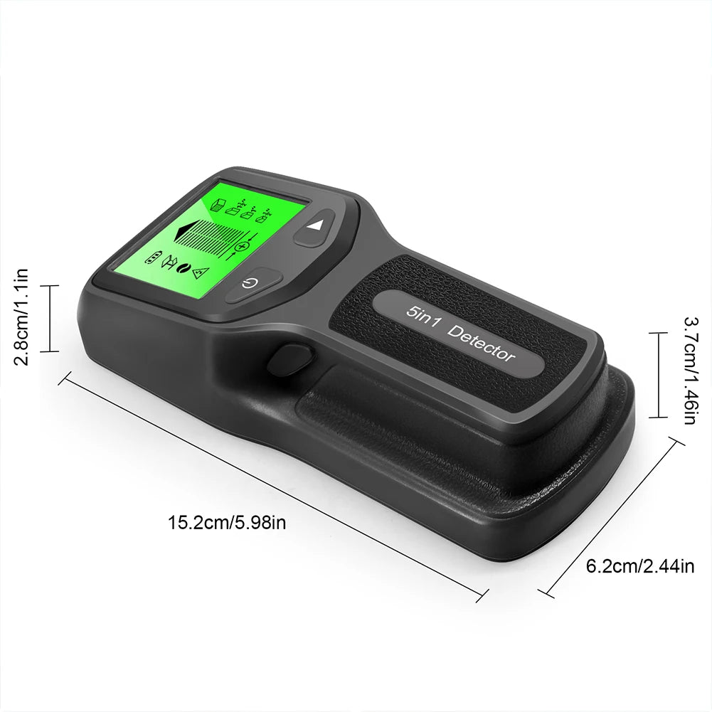 5 in 1 Stud Finder Wall Detector Backlight Display Electronic Stud Detector Accurate for Center Edge of Wood Metal AC Wire