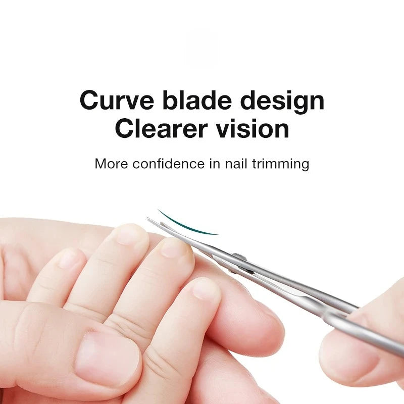 Baby Safety Nail Scissors  Nail Care Clippers Cutter Newborn Baby Convenient Daily Nail File Shell Shear Manicure Tool