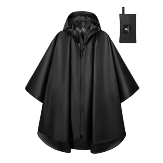 SaphiRose Lightweight Waterproof Rain Poncho for Adults with Hood Portable Rainwear for Outdoor
