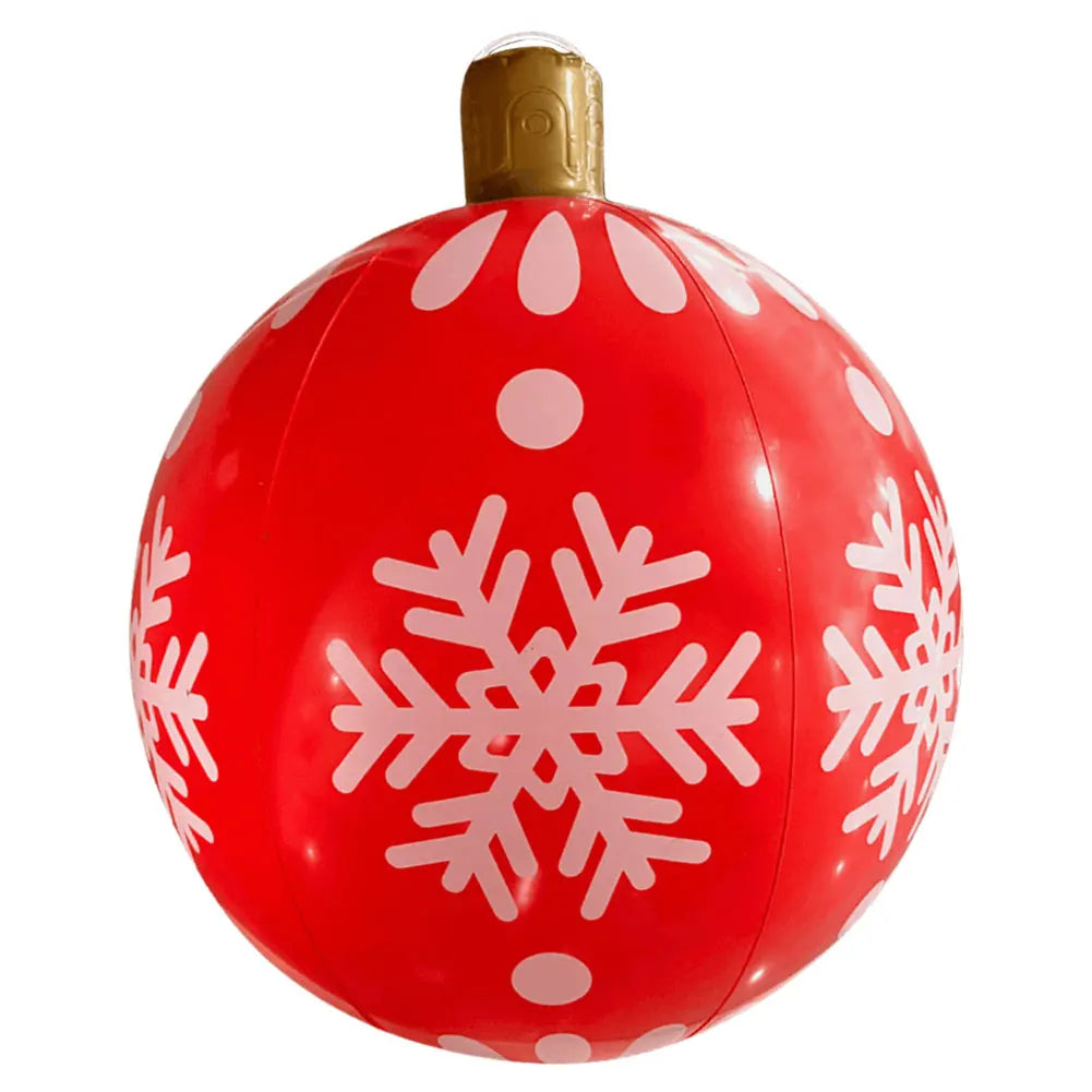 25 inch Christmas Ball PVC Inflatable Decoration Balls Xmas Tree Decorative Ball Ornaments New Year Outdoor 2024 Christmas Decor
