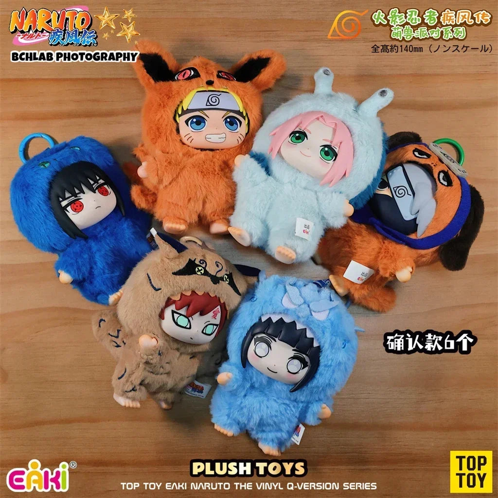 2025 Hot New Genuine TOP TOY Naruto EAKI Cute Beast Party Sasuke Vinyl Cute Plush Blind Box Figure Pendant Gift