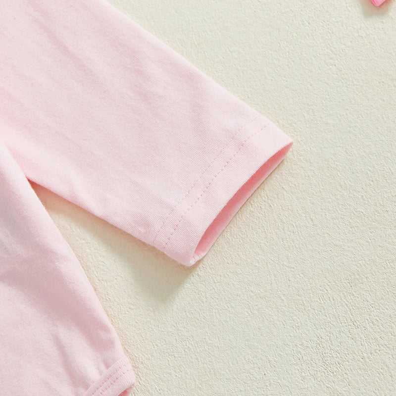 St Patrick s Day Toddler Girl Green Shamrock Print Long Sleeve Romper Ruffle Shorts Headband 3-Piece Outfit Set