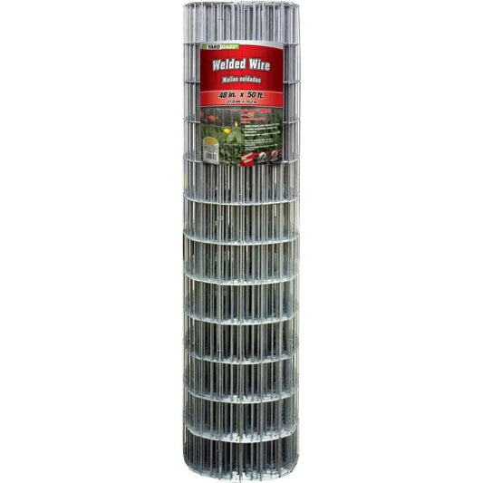 Free Delivery - Welded Wire 2X4 Inch Mesh 48 Inch X 50 Foot 14 Gauge Galvanized Steel Wire Fence Ideal for Animal Enclosures,