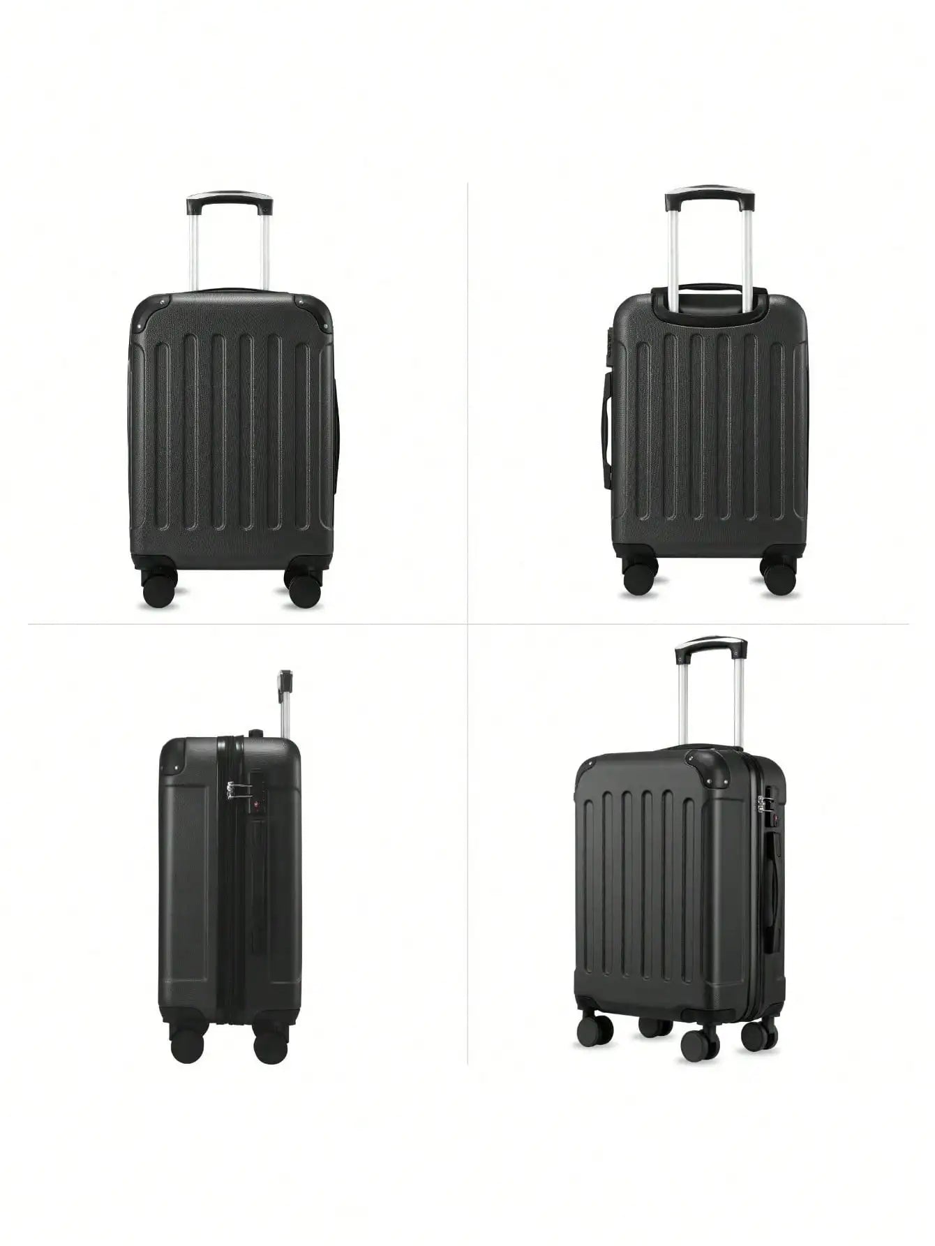Luggage Sets 5 Piece,Hardside Suitcase With Wheels - Spinner Wheels, TSA Lock, Includes Toiletry Bag For Family Travel Luggage Case Trolley Suitcase Spinner Suitcase Travel Luggage nizer Travel Stuff
