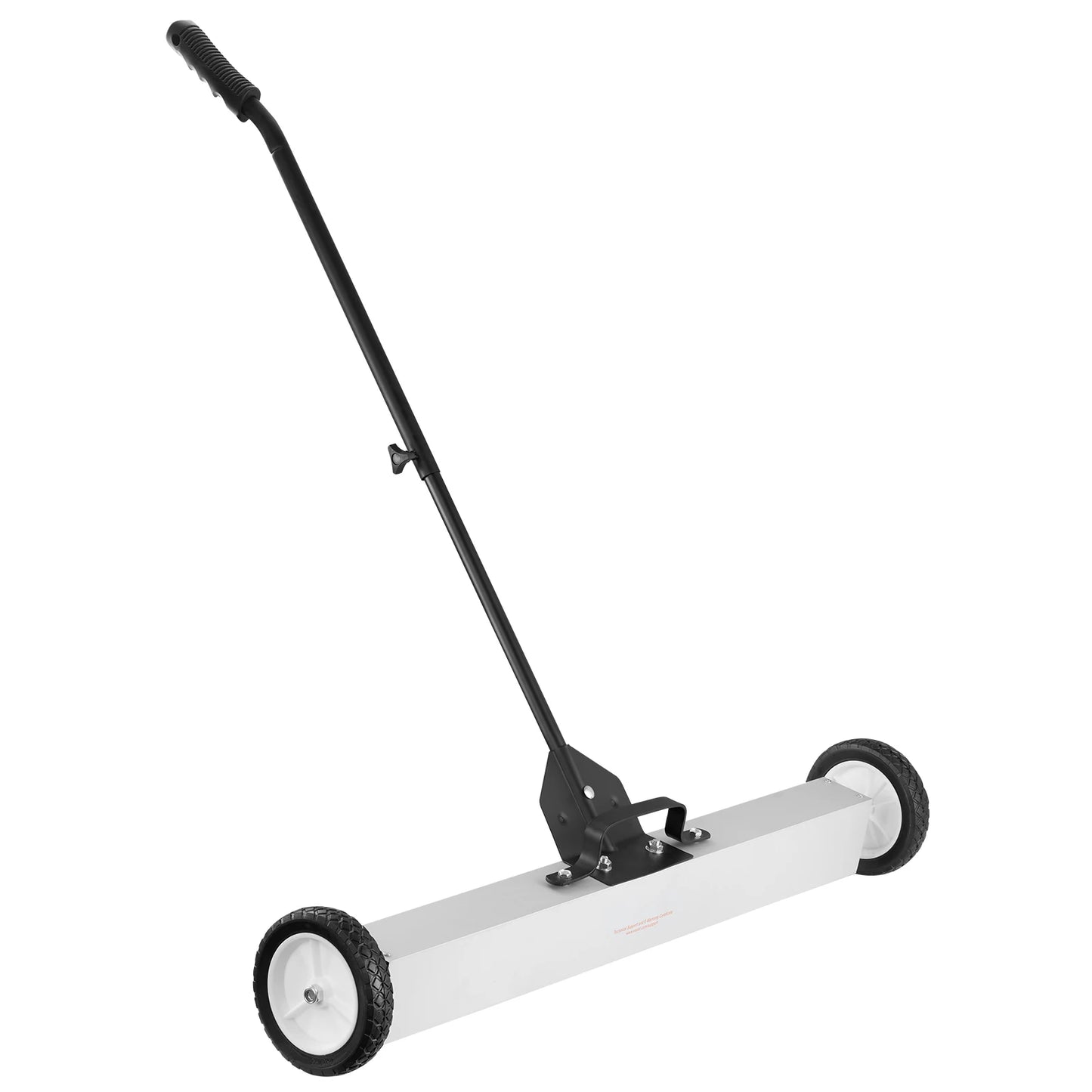 SucceBuy Rolling Magnetic Sweeper with Wheels Push-Type Magnetic Pick Up Sweeper Large Magnet Pickup Lawn Telescoping Sweeper