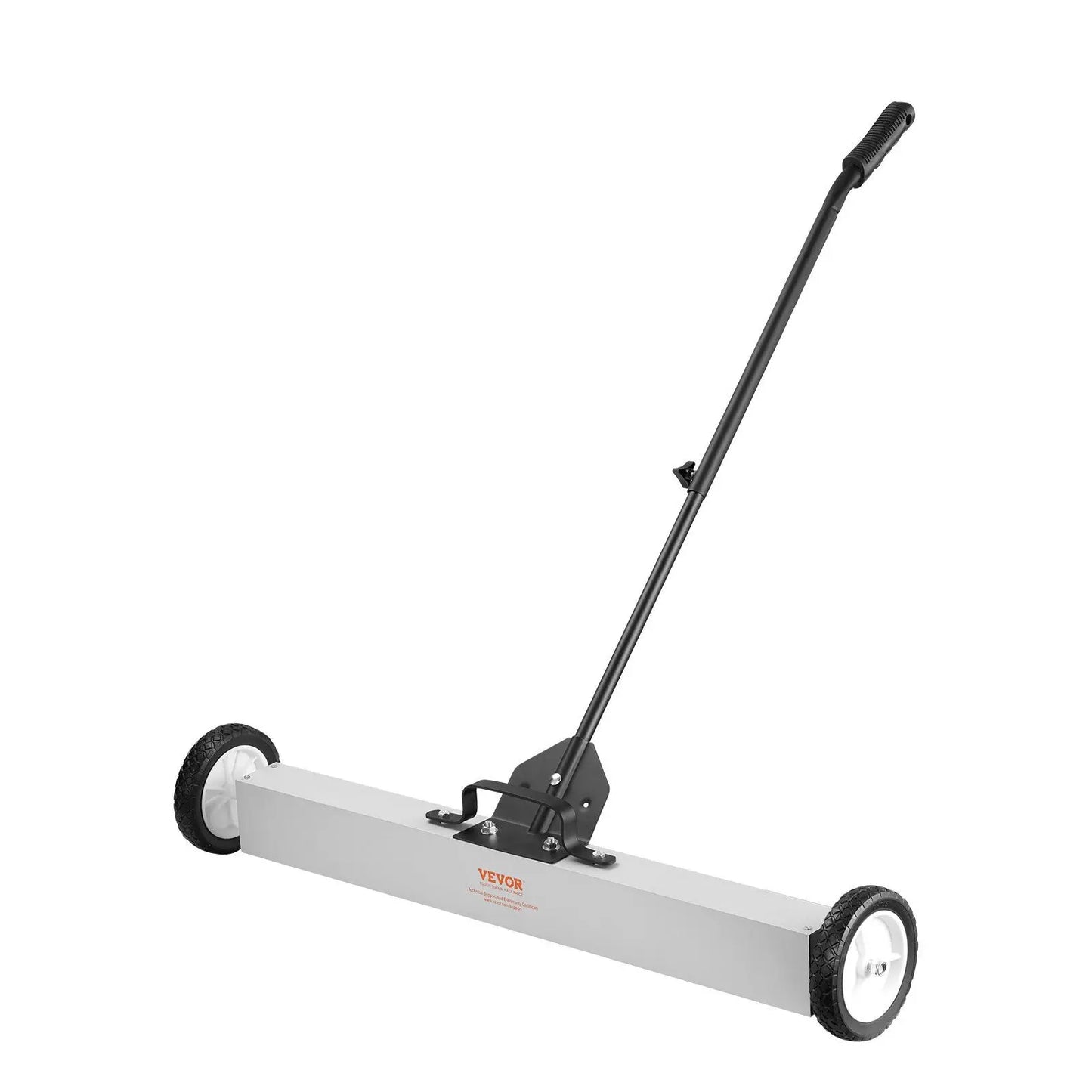 55 Lbs Rolling Magnetic Sweeper with 24 Inch Magnet and Telescoping Handle for Workshop Garage Yard Metal Debris Cleanup