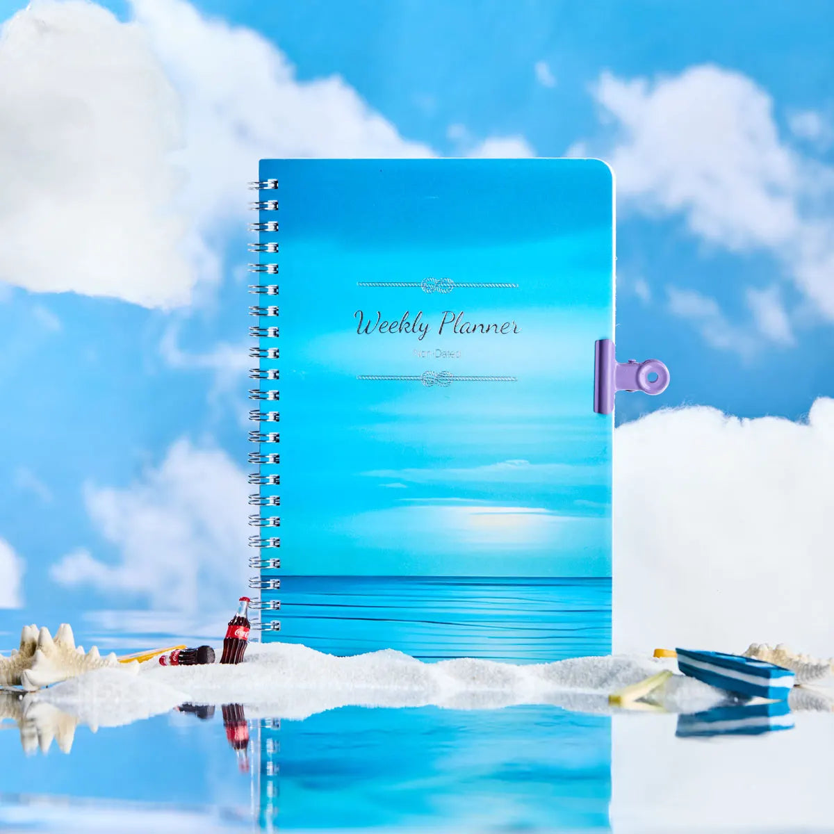 Planner Schedule Agenda Efficiency Notebook Daily Weekly Monthly Diary Journal for Students School Office Stationery Supplies