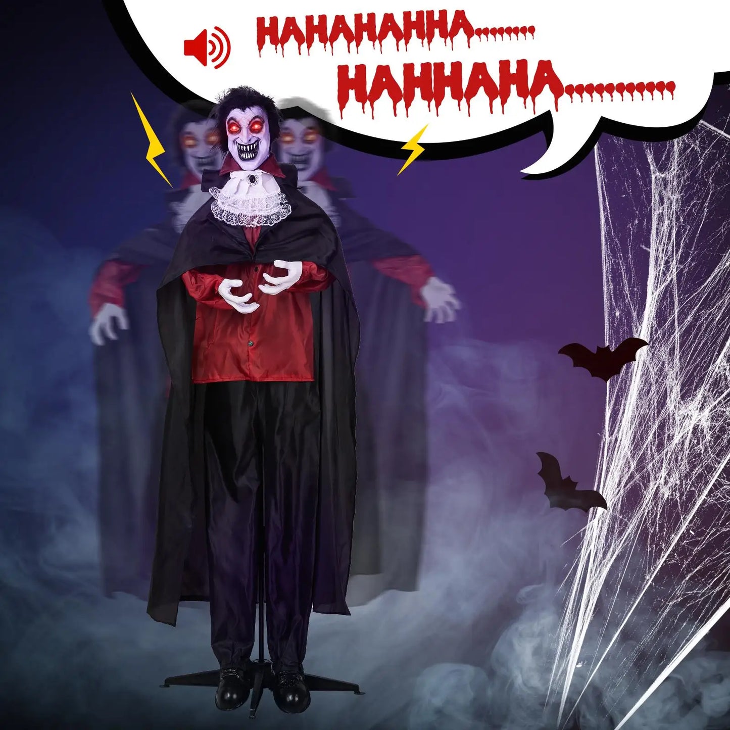 5.7ft Halloween Outdoor Decoration - Spooky Garden Prop for Haunted House Parties
