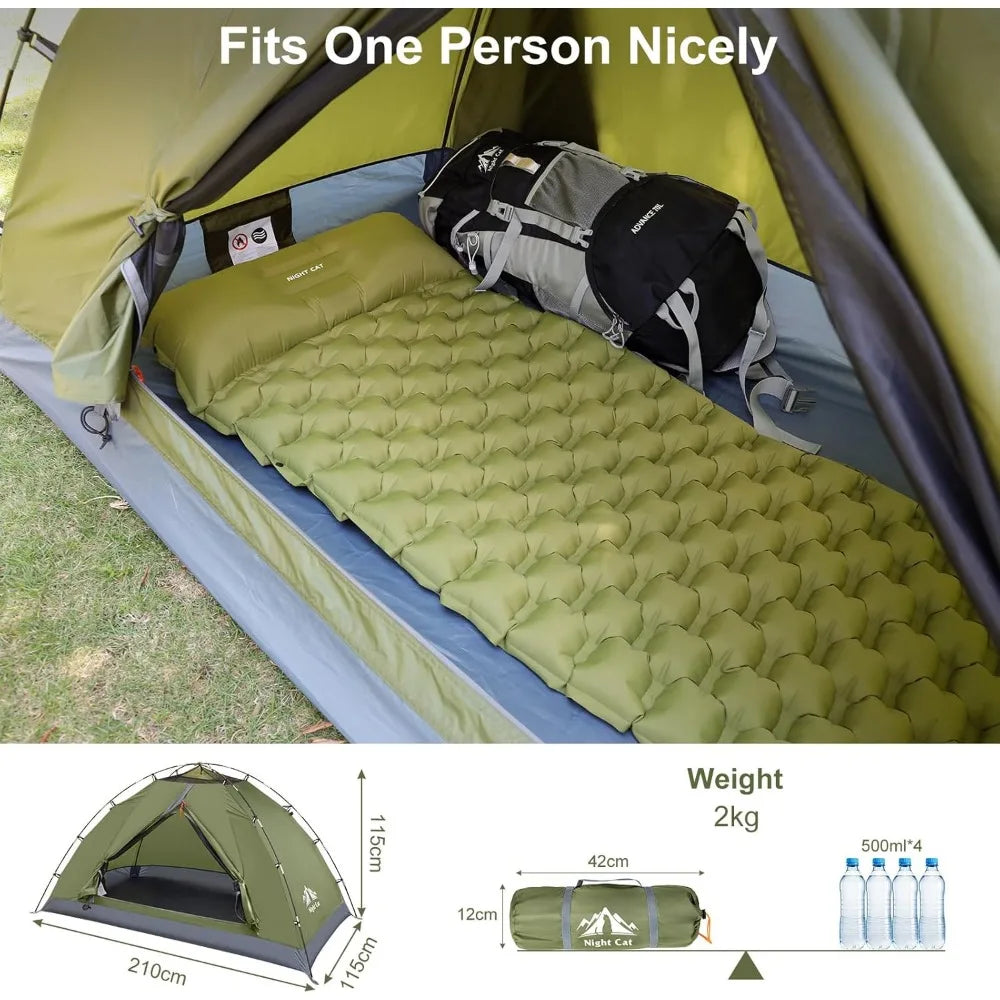 Upgraded Lightweight Backpacking Tent 1 2 Person Easy Setup Waterproof Compact