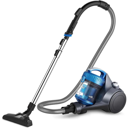WhirlWind Bagless Canister 2.5L Vacuum Cleaner, Lightweight Vac for Carpets and Hard Floors, NEN110A, Blue