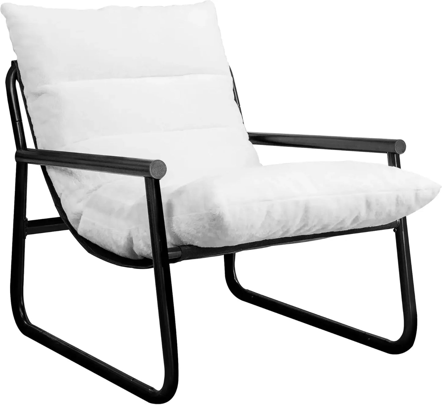 Plush Modern Accent Chair Set of 2 or Single Comfy Chair for Bedroom — Ergonomic Lounge Chair with Stylish Upholstery,