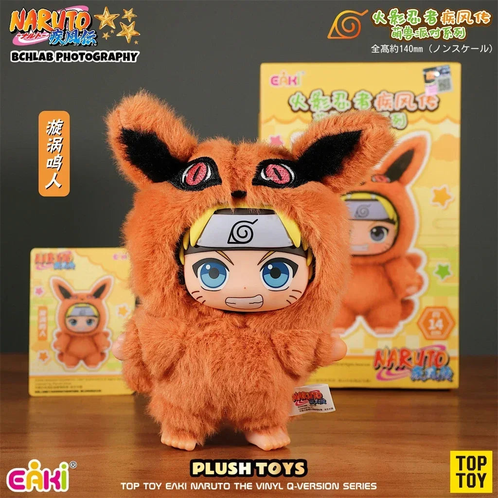 2025 Hot New Genuine TOP TOY Naruto EAKI Cute Beast Party Sasuke Vinyl Cute Plush Blind Box Figure Pendant Gift