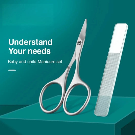Baby Safety Nail Scissors  Nail Care Clippers Cutter Newborn Baby Convenient Daily Nail File Shell Shear Manicure Tool