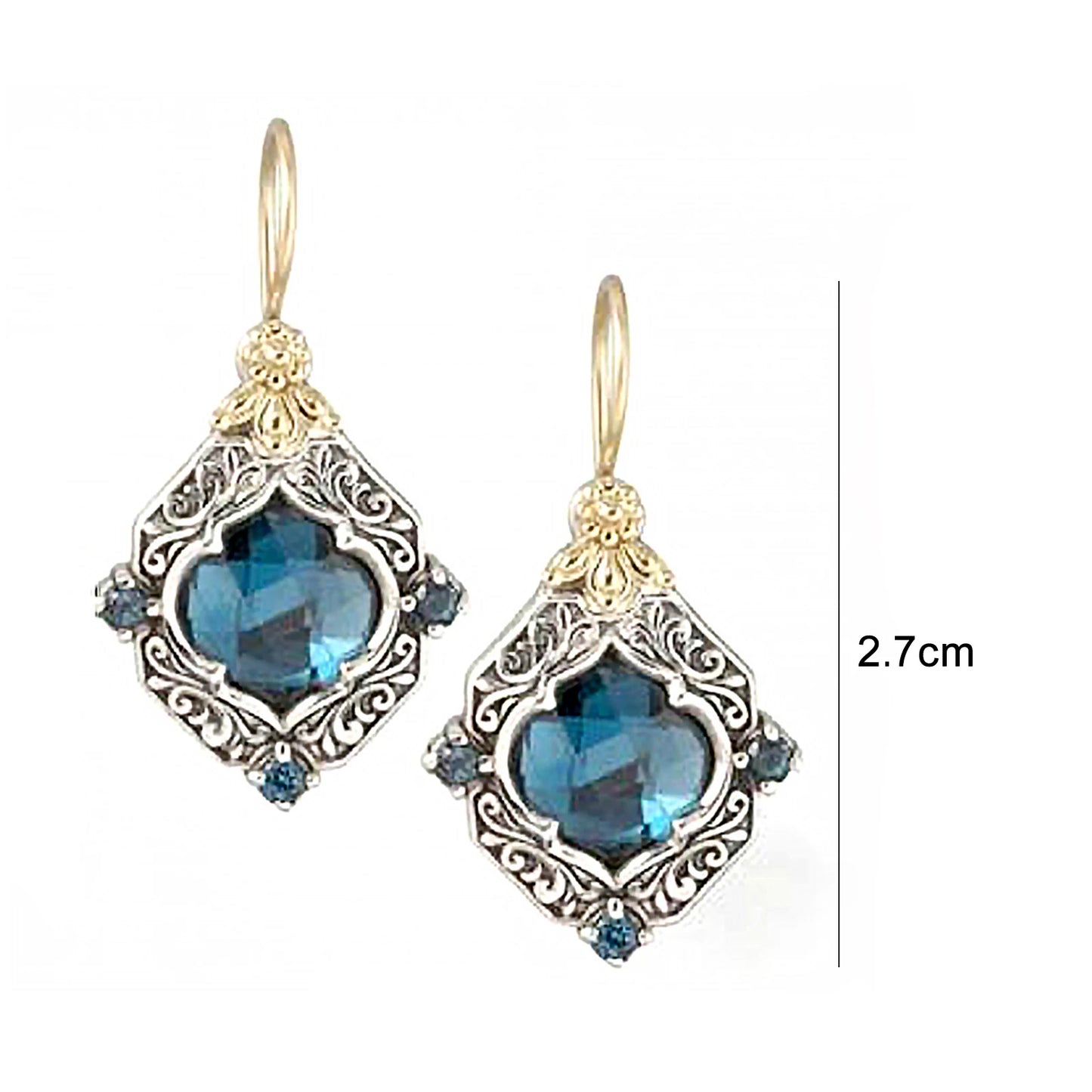 Fashion charms 925 Sterling Silver Net beads long Earrings for Women Pretty fashion party wedding Jewelry Holiday Gifts
