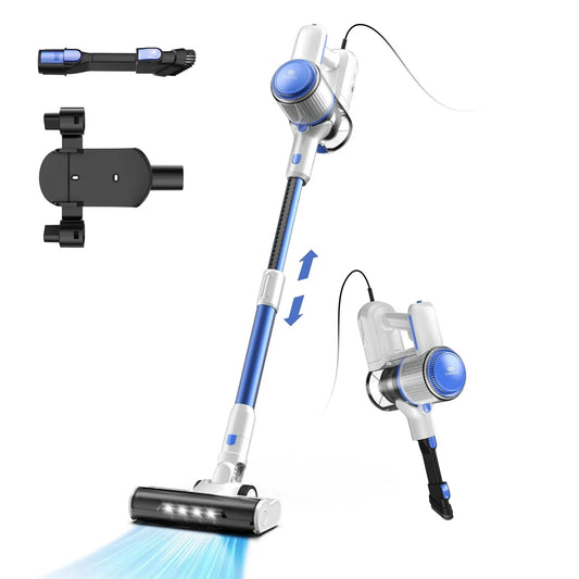 TASVAC I7 26Kpa Corded Vacuum Cleaner 600W Powerful Suction Motor 4 in 1 Stick Handheld Vaccum for Home Pet Hair Carpet Cleaning