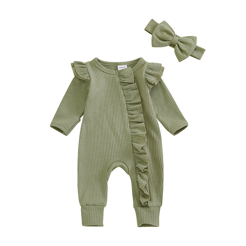 Toddler Girl 2-Piece Winter Outfits Cozy Fleece Hoodie and Pants Set with Matching Headband Baby Clothes for Cold Weather