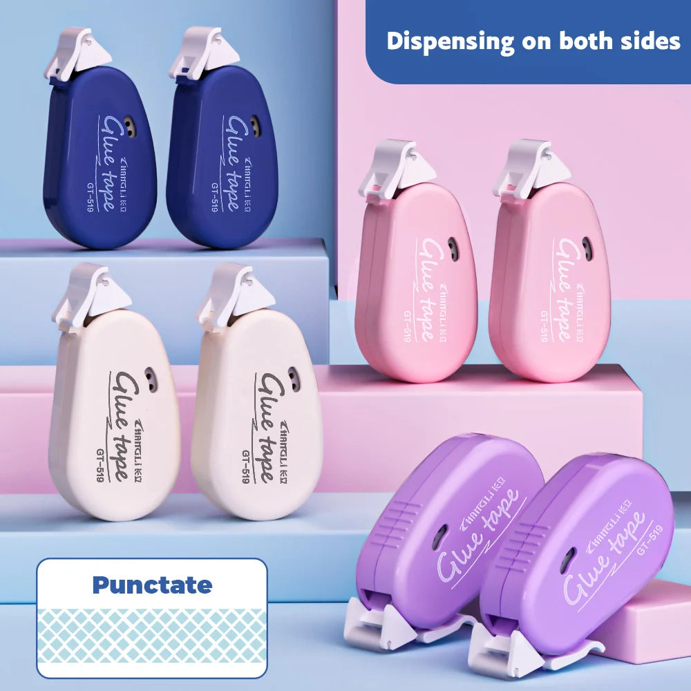 Double-Sided Tape - 8-Pack with Roller for Crafts, Scrapbooking, Office, School Supplies, Back to School Season