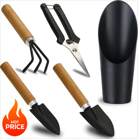 5Pcs Succulent Tools,Mini Garden Tools,Pruning Scissors as Plant Accessories, Gardending Hand Tools Kit for Seedling Soil