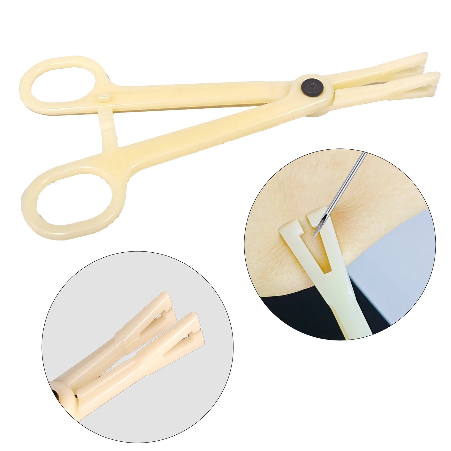 16/100Pcs Sterile Ear Piercing Kit, Body Piercing Cartilage Tragus Helix Piercing Lip Ring Piercer Tool Machine Set