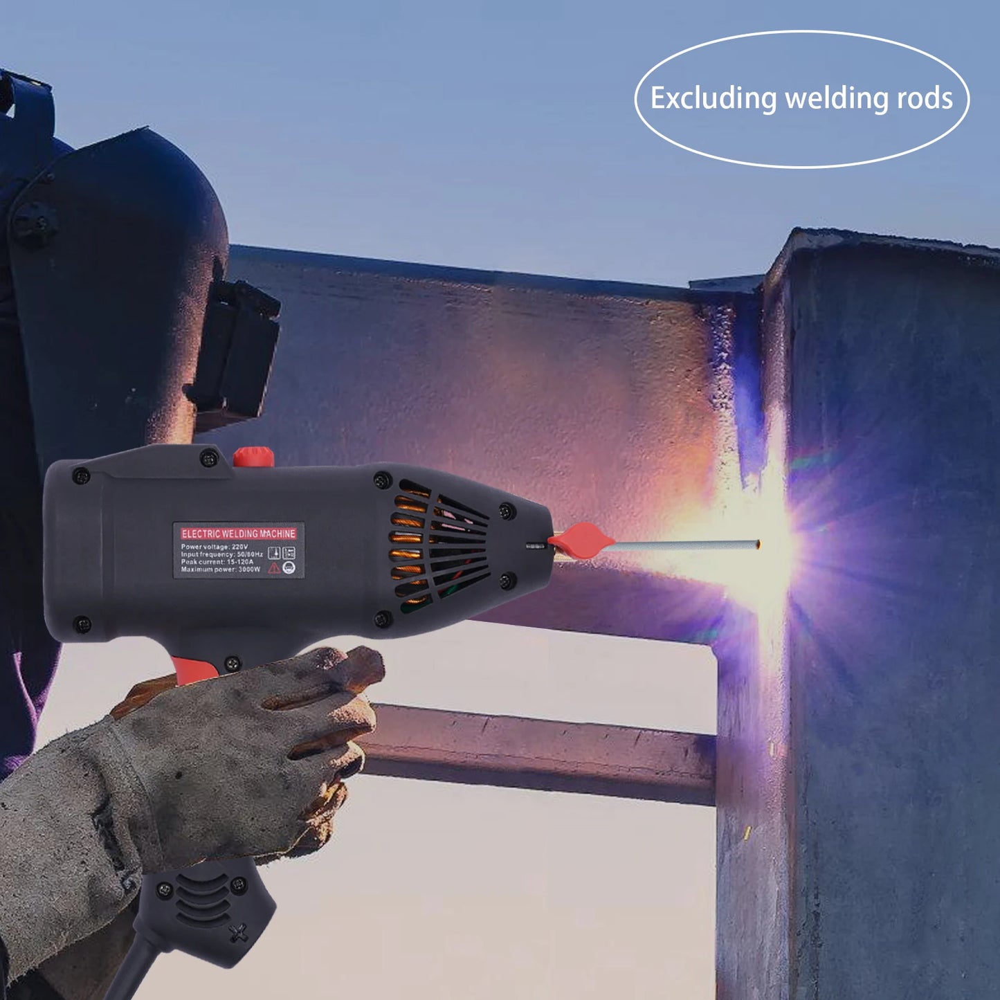 3000W One-Hand Portable Handheld Intelligent Electric Welding Machine Mini For Iron Steel