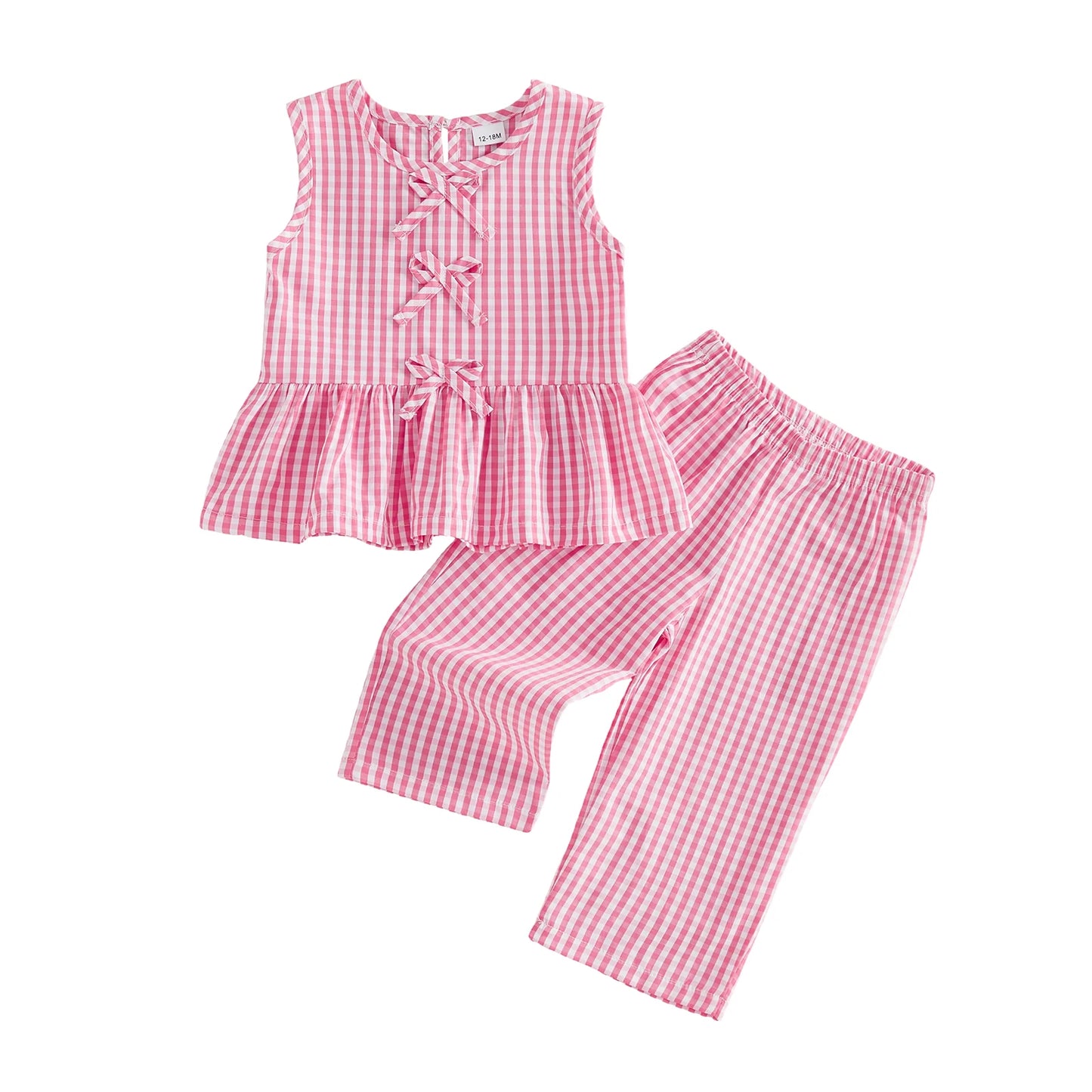 Cute Baby Girl Sleeveless Ruffle Top and Shorts Set with Floral Print and Bow Detail for Summer Outfits