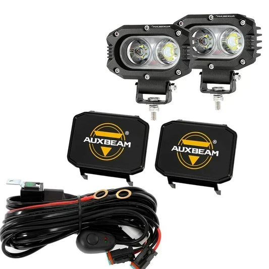 AUXBEAM 4 inch 60W LED Work Light LED Pod Driving Lamp 3000K/6500K Spot Light IP67 for Offroad Truck SUV 4WD ATV R4 SERIES