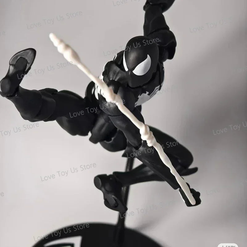 Mess Toys Spider-Man Symbiote Black Suit – Neighbor & Scarlet Spider Anime Action Figure – In Stock Gift Toy