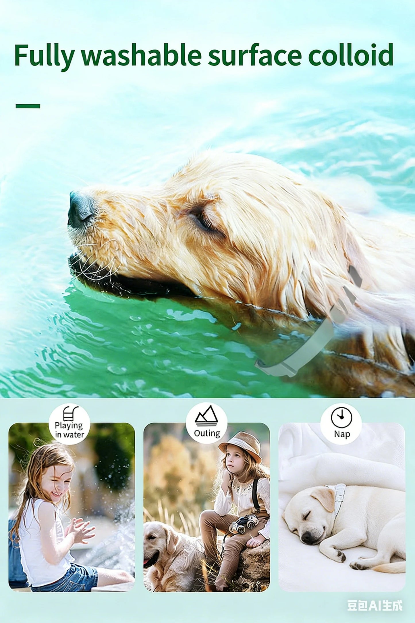 Natural Flea, Tick & Lice Repellent Collar for Dogs & Cats – Waterproof & Adjustable, Powered by Essential Oils