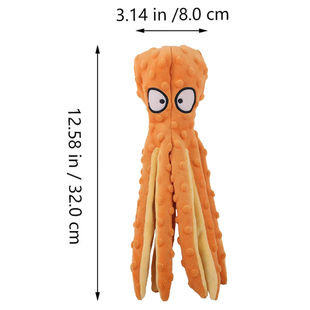 1/2PCS Pet Plush Dog Toy Voice Octopus Shell Puzzle Toy Bite Resistant Interactive Pet Dog Teeth Cleaning Chew Toy Pet Supplies